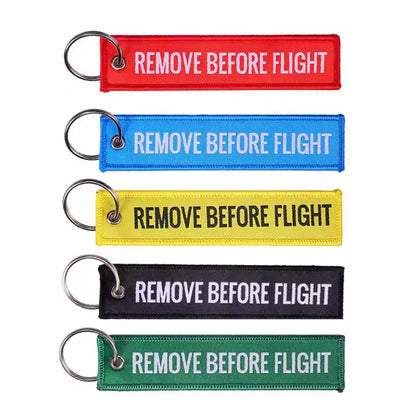 Remove Before Flight Keychain｜航空警示鑰匙圈