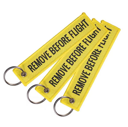 Remove Before Flight Keychain｜航空警示鑰匙圈