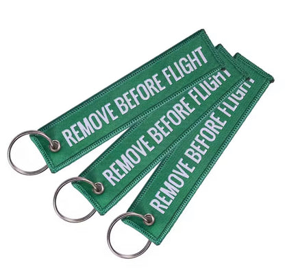 Remove Before Flight Keychain｜航空警示鑰匙圈
